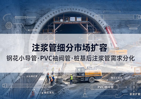 天门注浆管细分市场扩容，隧道钢花小导管、PVC 袖阀管、桩基后注浆管需求分化